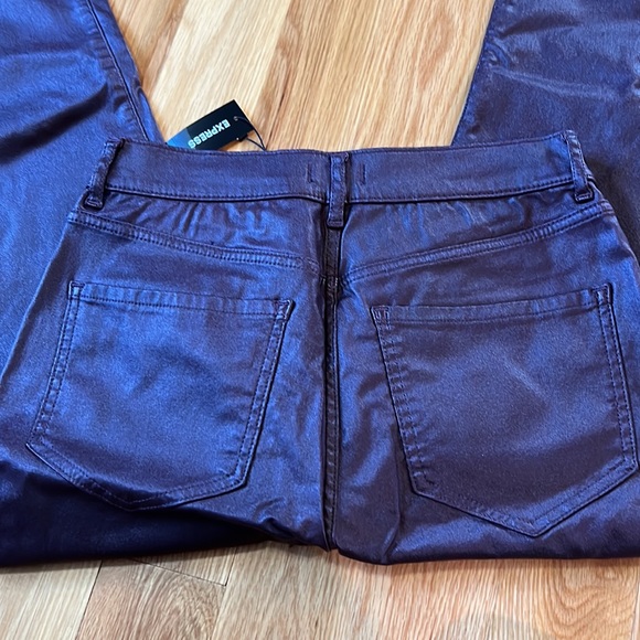 Express purple skinny high rise jeggings - Picture 6 of 6
